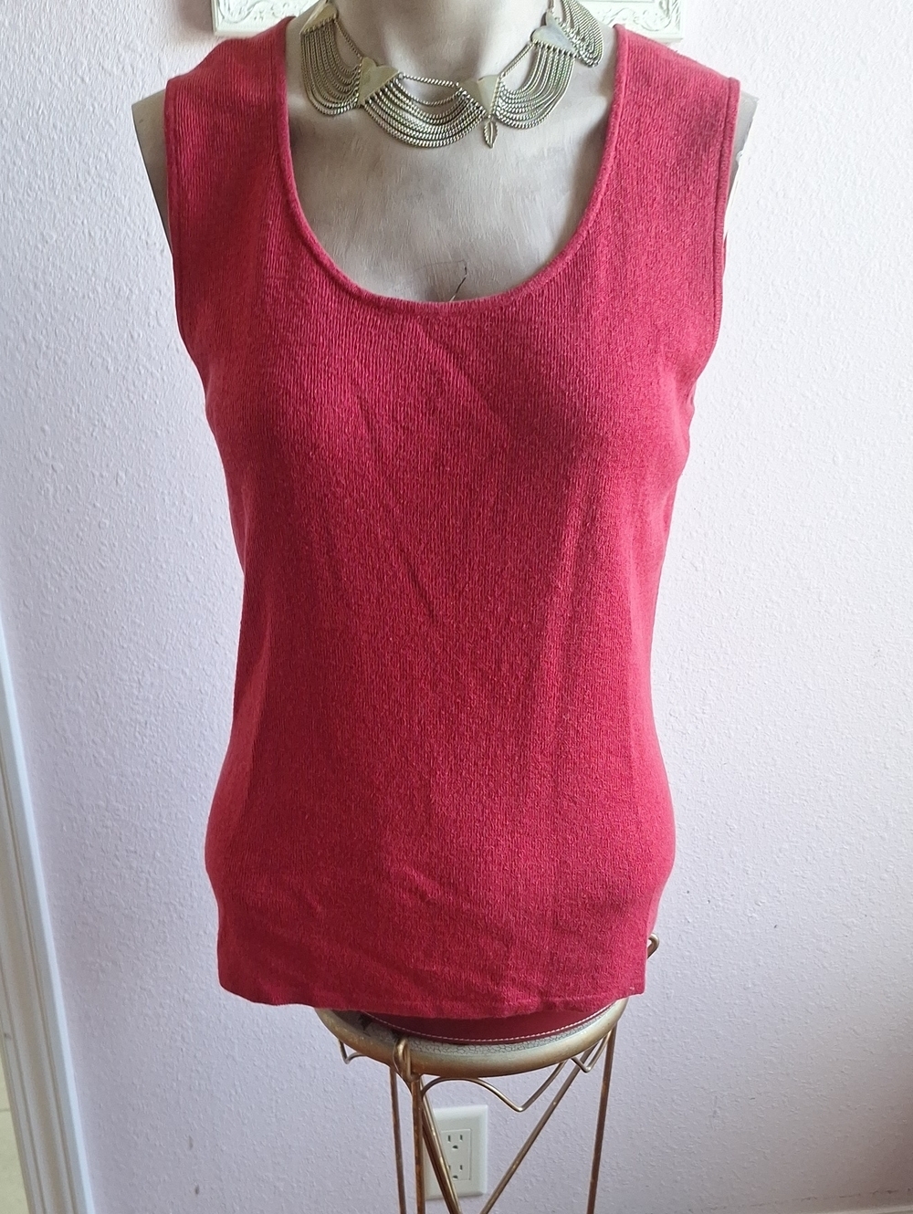 Chico's Red Knit Tank Top